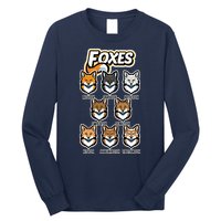 Foxes Of The World Fox Types Long Sleeve Shirt