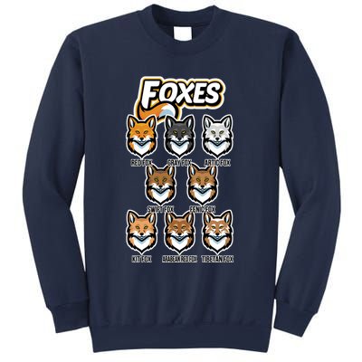 Foxes Of The World Fox Types Sweatshirt