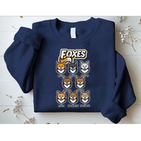 Foxes Of The World Fox Types Sweatshirt