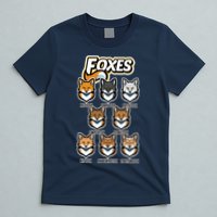 Foxes Of The World Fox Types T-Shirt