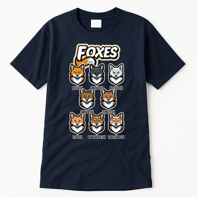 Foxes Of The World Fox Types Tall T-Shirt