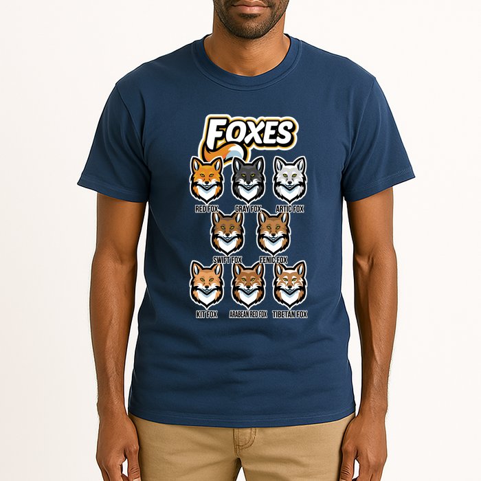Foxes Of The World Fox Types Tall T-Shirt