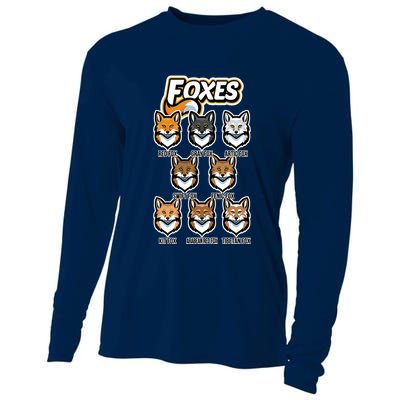 Foxes Of The World Fox Types Cooling Performance Long Sleeve Crew
