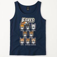 Foxes Of The World Fox Types Tank Top