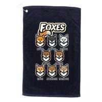 Foxes Of The World Fox Types Golf Towel