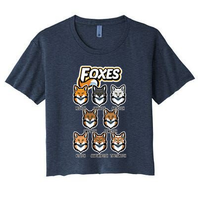Foxes Of The World Fox Types Crop Top
