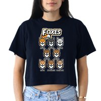 Foxes Of The World Fox Types Crop Top