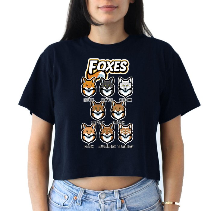 Foxes Of The World Fox Types Crop Top