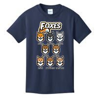 Foxes Of The World Fox Types Kids T-Shirt