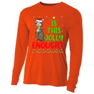 Funny Xmas Tree Is This Jolly Enough Sea Otter Christmas Cool Gift Cooling Performance Long Sleeve Crew