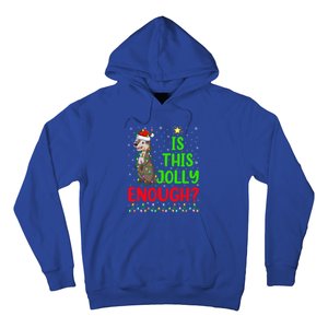 Funny Xmas Tree Is This Jolly Enough Sea Otter Christmas Cool Gift Hoodie