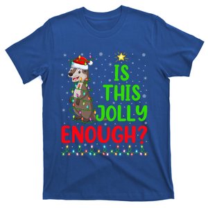 Funny Xmas Tree Is This Jolly Enough Sea Otter Christmas Cool Gift T-Shirt