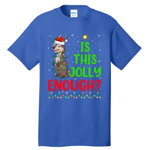 Funny Xmas Tree Is This Jolly Enough Sea Otter Christmas Cool Gift Tall T-Shirt