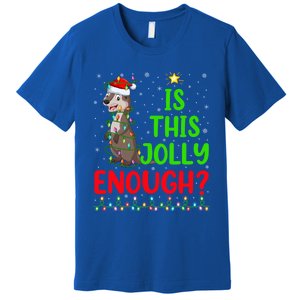 Funny Xmas Tree Is This Jolly Enough Sea Otter Christmas Cool Gift Premium T-Shirt