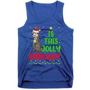 Funny Xmas Tree Is This Jolly Enough Sea Otter Christmas Cool Gift Tank Top