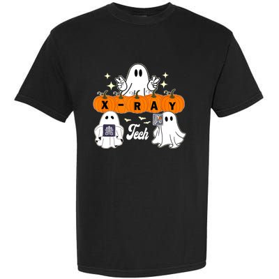 Funny Xray Tech Boo Crew Halloween Radiology Ghost Garment-Dyed Heavyweight T-Shirt