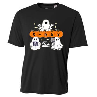 Funny Xray Tech Boo Crew Halloween Radiology Ghost Cooling Performance Crew T-Shirt