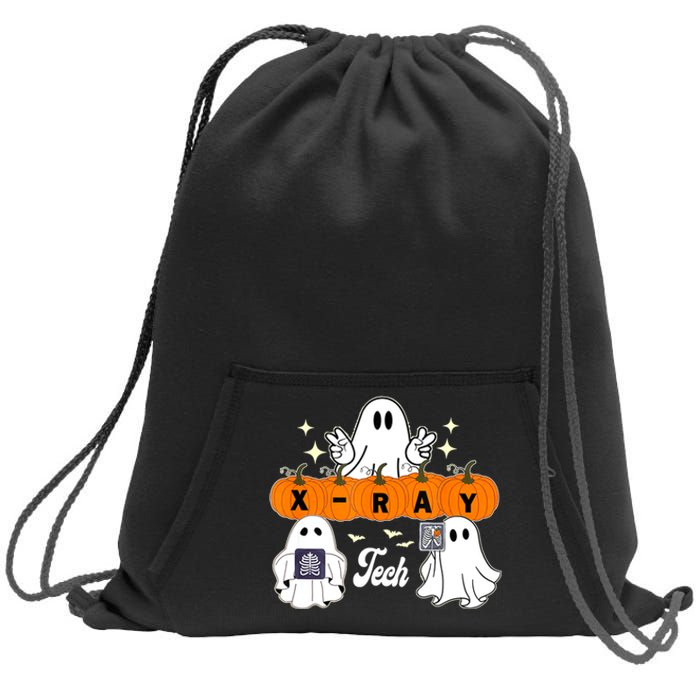 Funny Xray Tech Boo Crew Halloween Radiology Ghost Sweatshirt Cinch Pack Bag