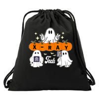 Funny Xray Tech Boo Crew Halloween Radiology Ghost Drawstring Bag