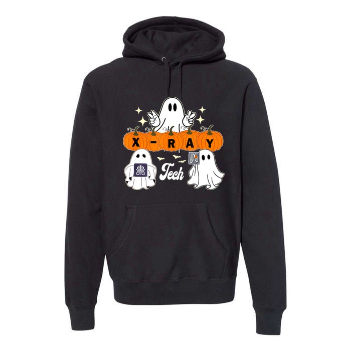 Funny Xray Tech Boo Crew Halloween Radiology Ghost Premium Hoodie