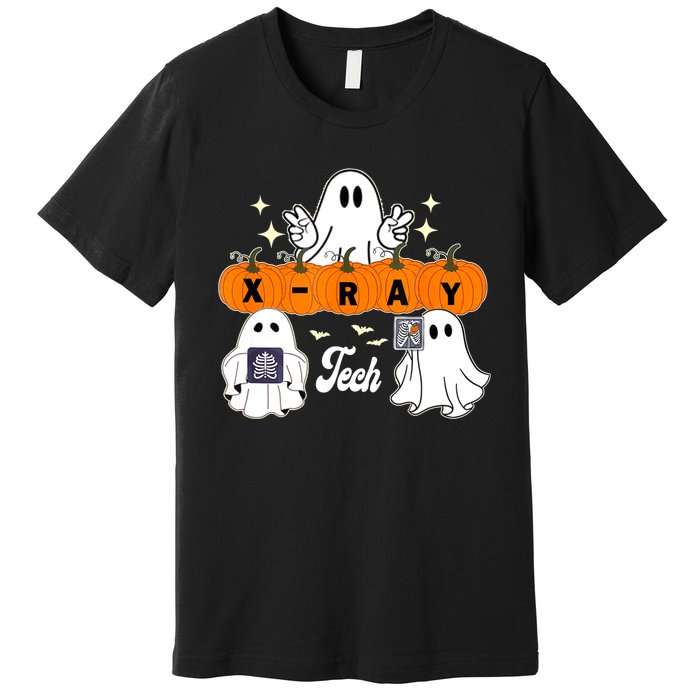 Funny Xray Tech Boo Crew Halloween Radiology Ghost Premium T-Shirt