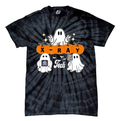 Funny Xray Tech Boo Crew Halloween Radiology Ghost Tie-Dye T-Shirt