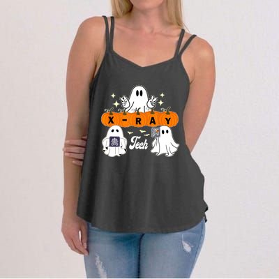 Funny Xray Tech Boo Crew Halloween Radiology Ghost Women's Strappy Tank