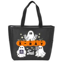 Funny Xray Tech Boo Crew Halloween Radiology Ghost Zip Tote Bag