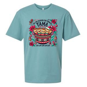 Funny Xmas Tis The Season For Tamales Christmas Mexican Food Gift Sueded Cloud Jersey T-Shirt