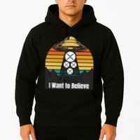 Funny XRP UFO Encounter Retro Sunset Ripple Cryptocurrency Funny Ripple XRP Hoodie