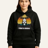 Funny XRP UFO Encounter Retro Sunset Ripple Cryptocurrency Funny Ripple XRP Hoodie