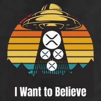 Funny XRP UFO Encounter Retro Sunset Ripple Cryptocurrency Funny Ripple XRP 11oz C Handle Ceramic Mug