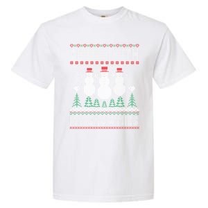 Funny Xmas Ugly Christmas Chillin With My Snowmies Gift Garment-Dyed Heavyweight T-Shirt