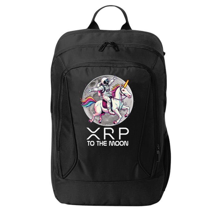Funny XRP Unicorn Astronaut Crypto Boyfriend Girlfriend Gift City Backpack