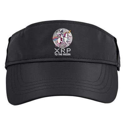 Funny XRP Unicorn Astronaut Crypto Boyfriend Girlfriend Gift Adult Drive Performance Visor