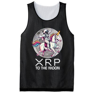 Funny XRP Unicorn Astronaut Crypto Boyfriend Girlfriend Gift Mesh Reversible Basketball Jersey Tank