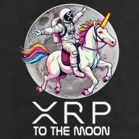 Funny XRP Unicorn Astronaut Crypto Boyfriend Girlfriend Gift 25L Jumbo Tote