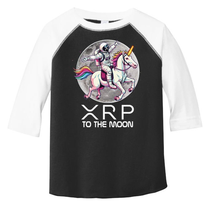 Funny XRP Unicorn Astronaut Crypto Boyfriend Girlfriend Gift Toddler Fine Jersey T-Shirt
