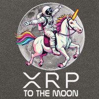 Funny XRP Unicorn Astronaut Crypto Boyfriend Girlfriend Gift Cotton Canvas Backpack