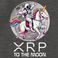 Funny XRP Unicorn Astronaut Crypto Boyfriend Girlfriend Gift Vector Backpack