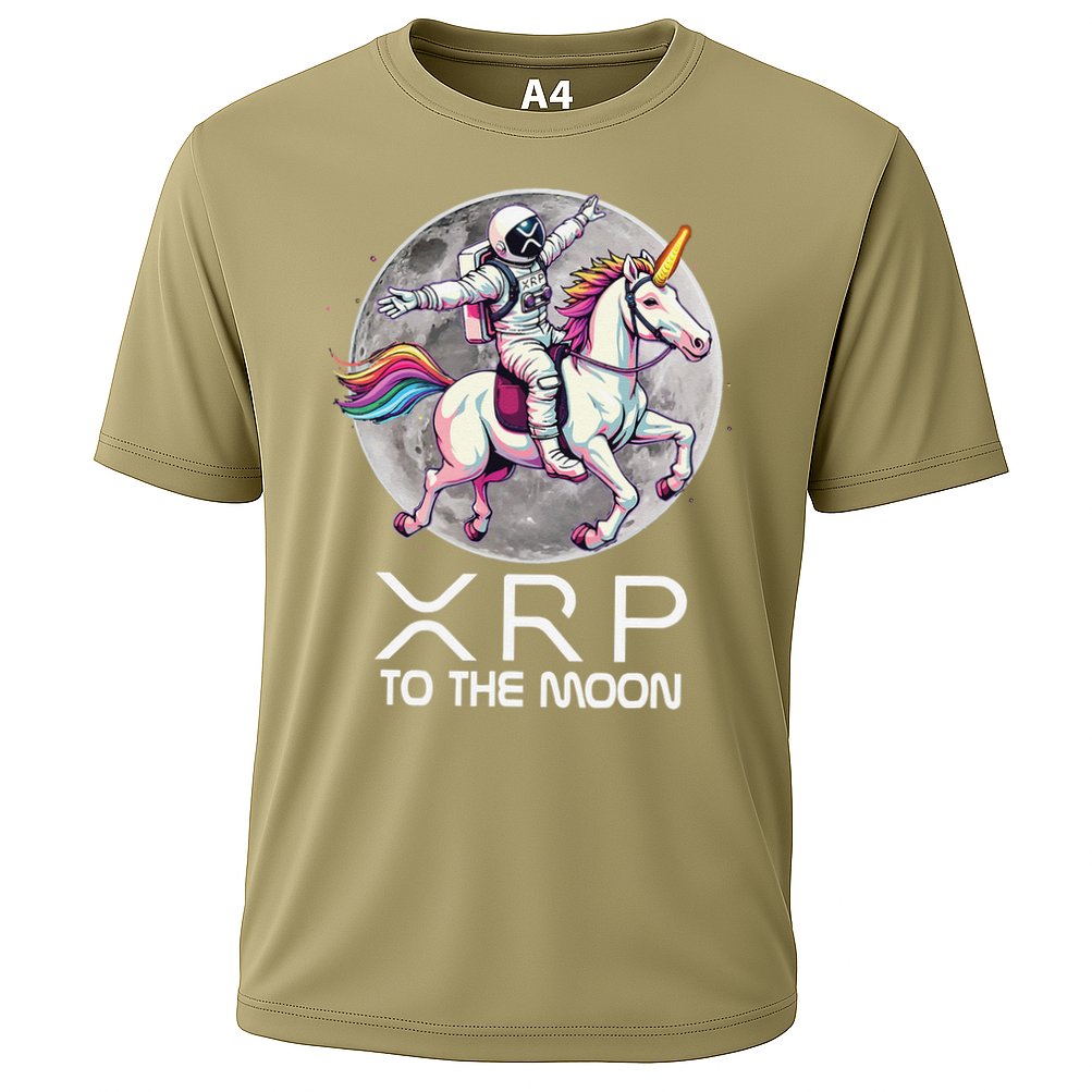 Funny XRP Unicorn Astronaut Crypto Boyfriend Girlfriend Gift Performance Shirt