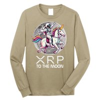 Funny XRP Unicorn Astronaut Crypto Boyfriend Girlfriend Gift Long Sleeve Shirt