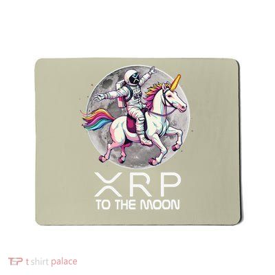 Funny XRP Unicorn Astronaut Crypto Boyfriend Girlfriend Gift Mousepad