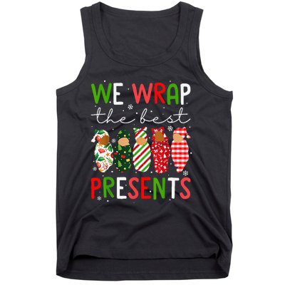 Funny Xmas We Wrap The Best Presents L D Nicu Mother Baby Nurse Tank Top