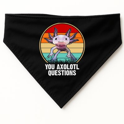 Funny You Axolotl Questions USA-Made Doggie Bandana