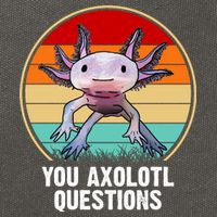 Funny You Axolotl Questions Cotton Canvas Backpack