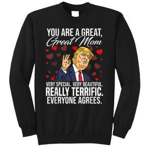 Funny You Are A Great Great Mom Support Trump Mother's Day Sweatshirt