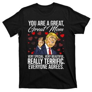 Funny You Are A Great Great Mom Support Trump Mother's Day T-Shirt