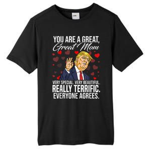 Funny You Are A Great Great Mom Support Trump Mother's Day Tall Fusion ChromaSoft Performance T-Shirt