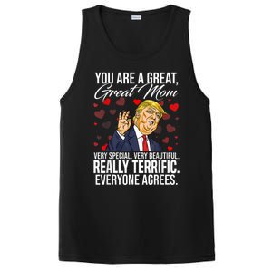 Funny You Are A Great Great Mom Support Trump Mother's Day PosiCharge Competitor Tank